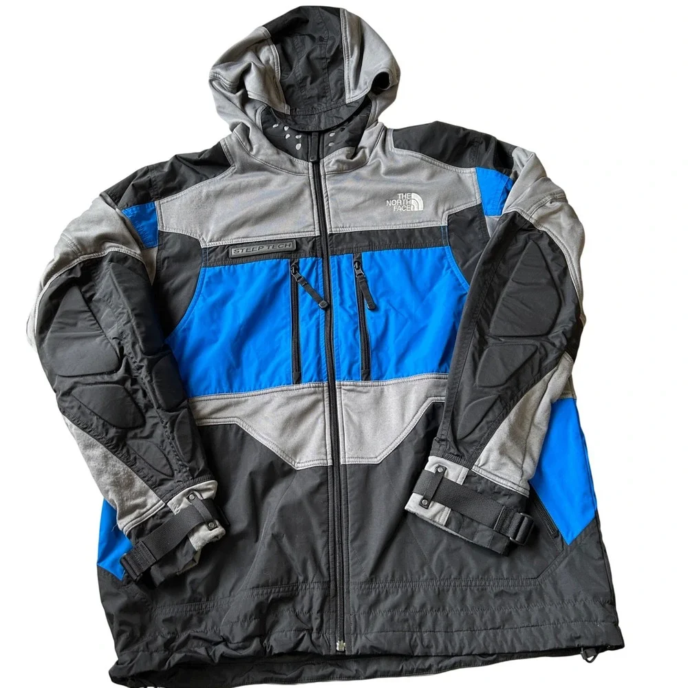 The North Face Steep Tech Jacket Mens XL Black  Gray Vintage Ski Streetwear Rare